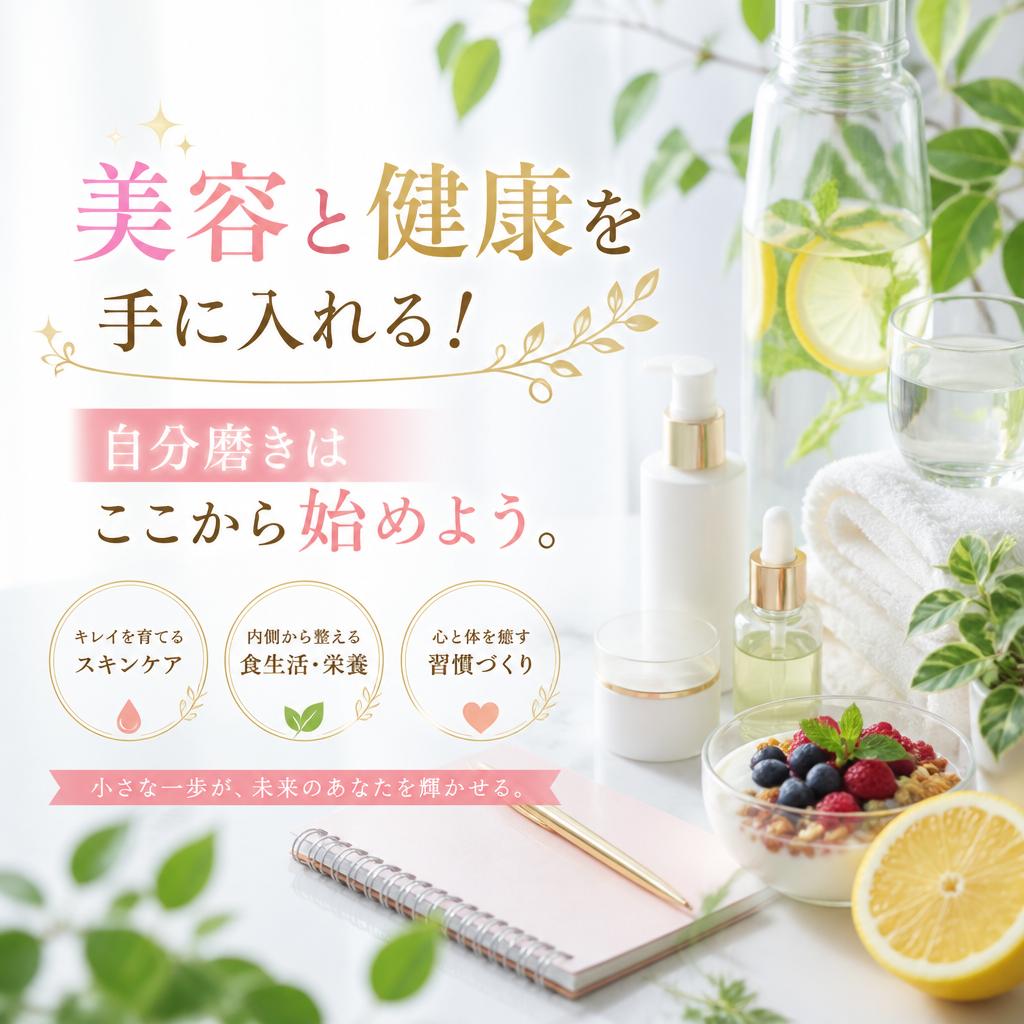 美容と健康を手に入れる！自分磨きはここから始めよう。