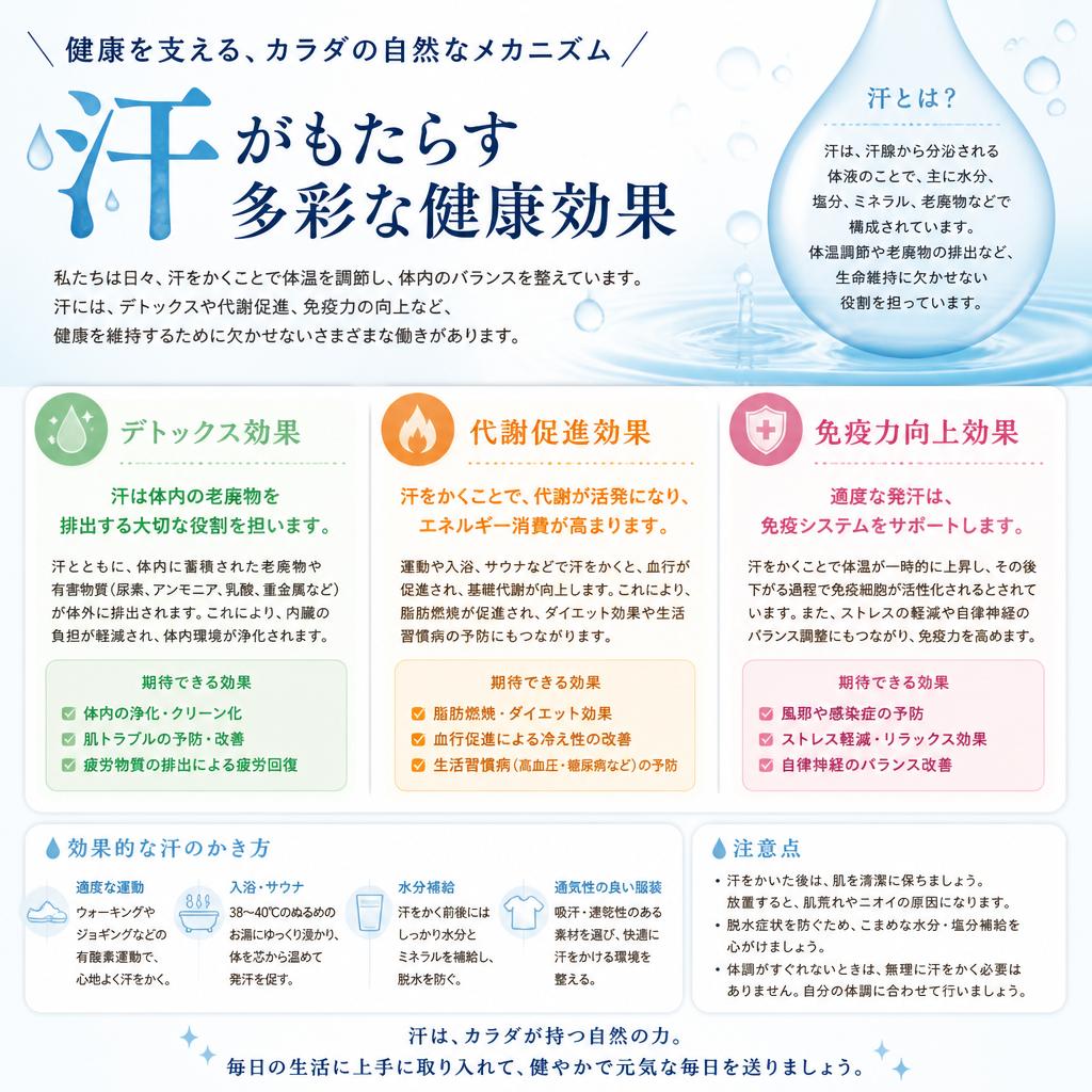 3. 汗の健康効果とは?