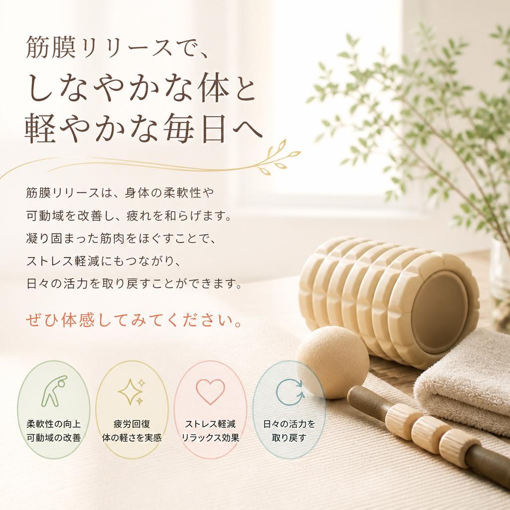 筋膜リリースで疲れを徹底解消