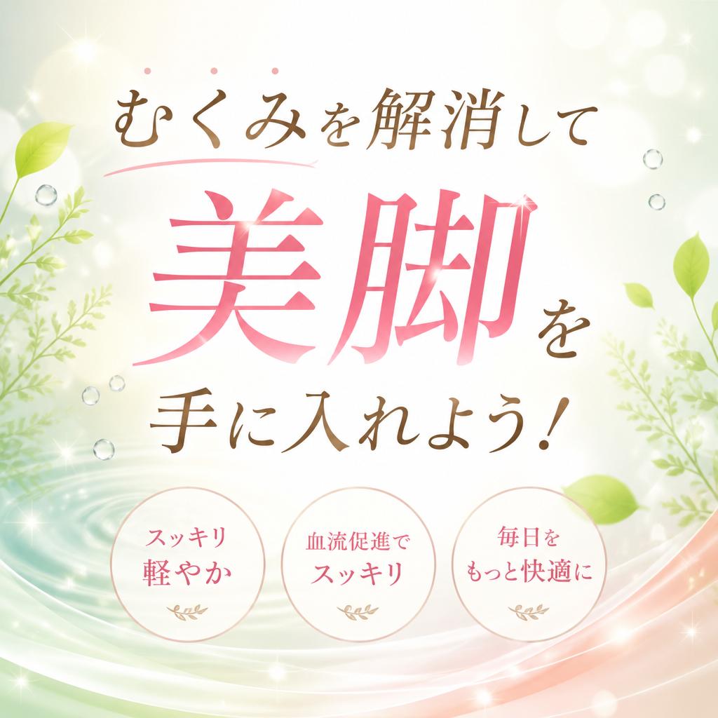 むくみを解消して美脚を手に入れよう！