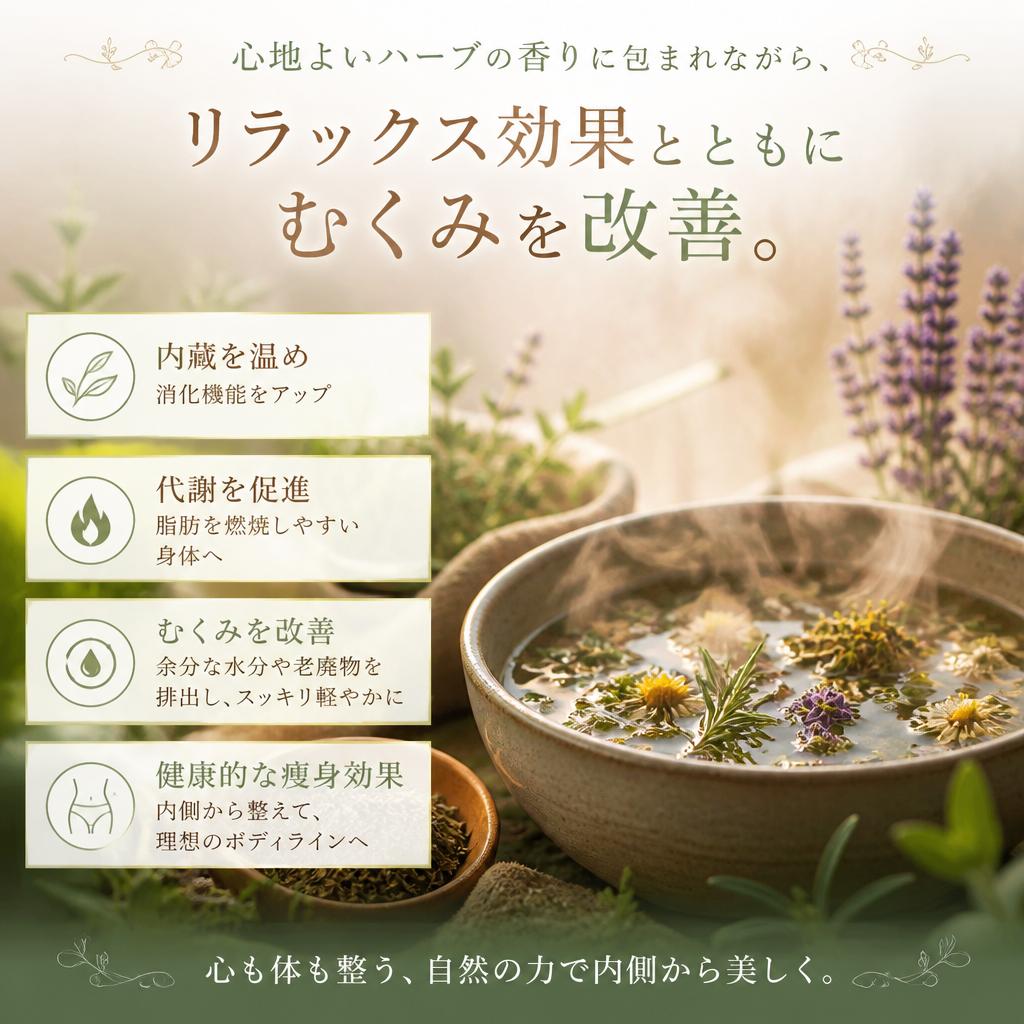本格的なよもぎ蒸しの効果