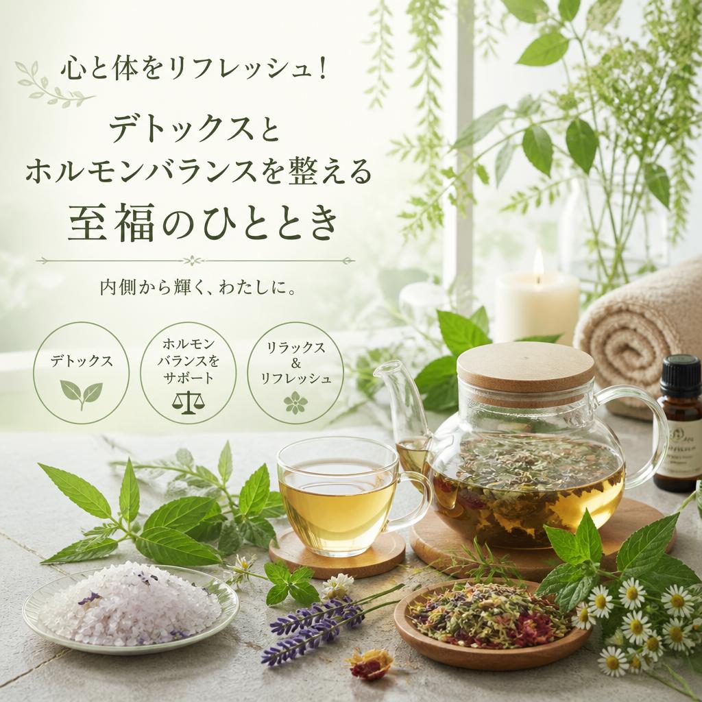 心と体をリフレッシュ！デトックスとホルモンバランスを整える至福のひととき