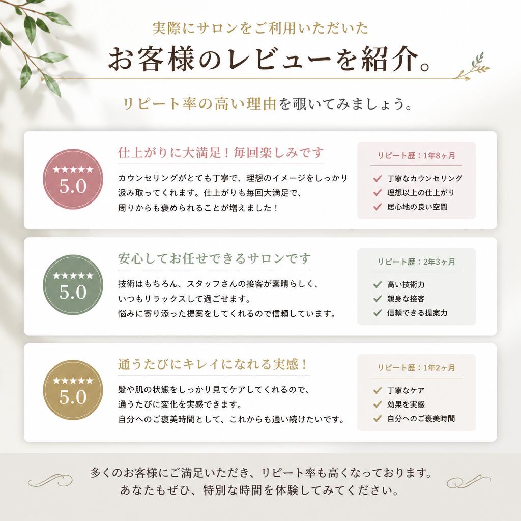 お客様の声 - 効果を実感した方の体験談