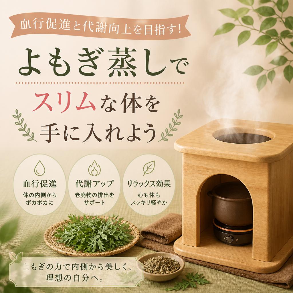 血行促進と代謝向上を目指す！よもぎ蒸しでスリムな体を手に入れよう