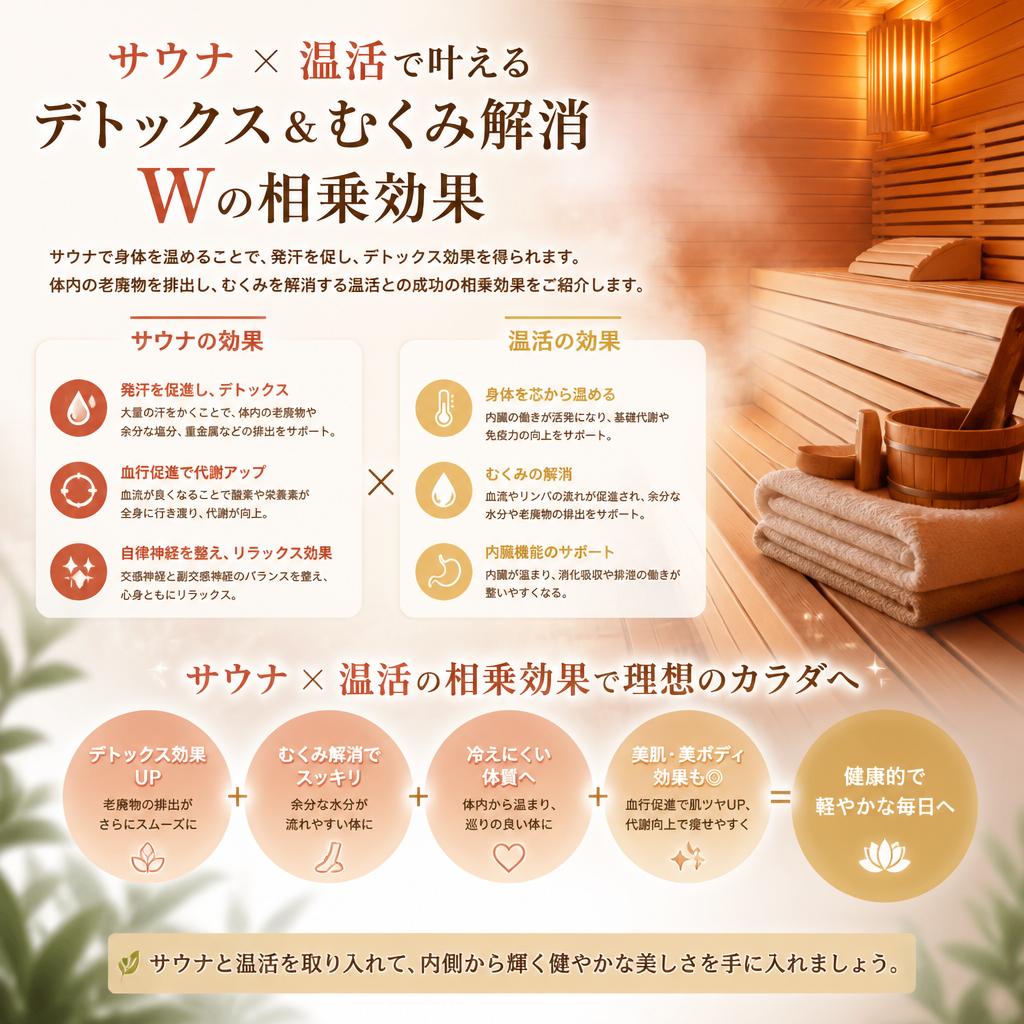 サウナと温活の相乗効果