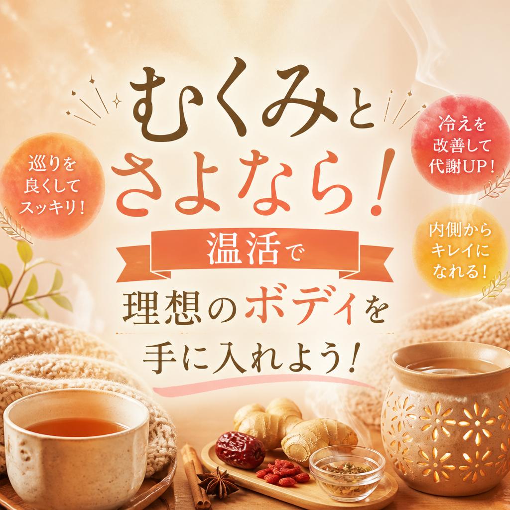 むくみとさよなら！温活で理想のボディを手に入れよう！