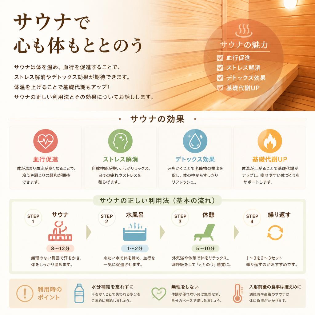 サウナの効果を最大限に活用