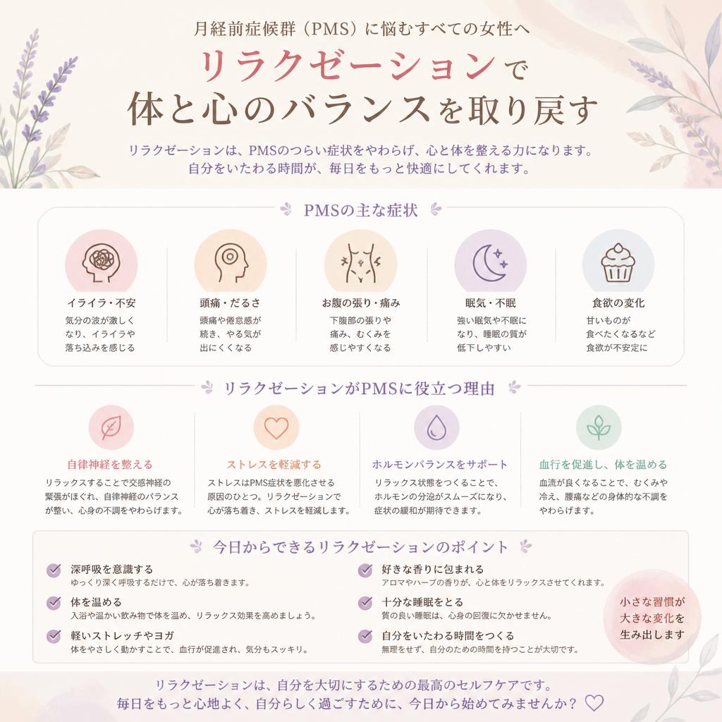 月経前症候群の緩和に向けて