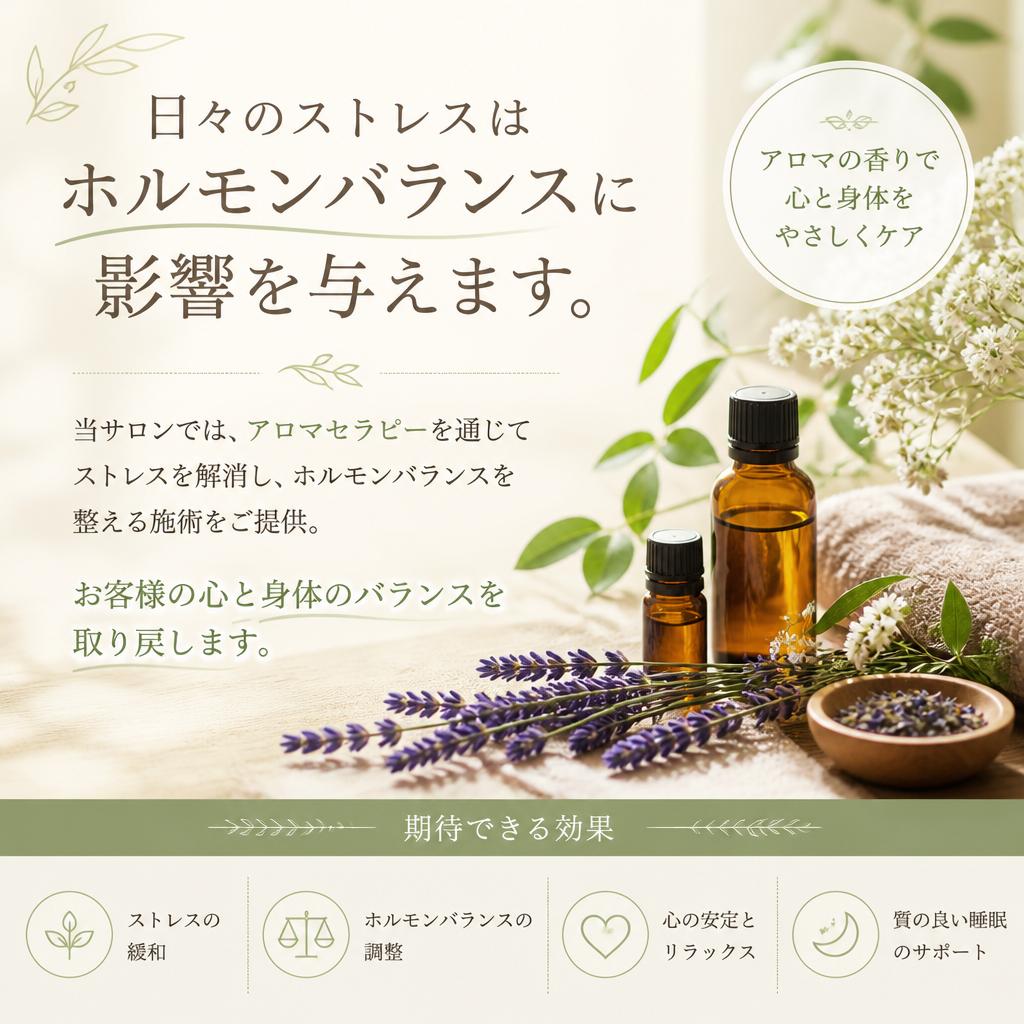 ストレス解消とホルモンバランスの改善