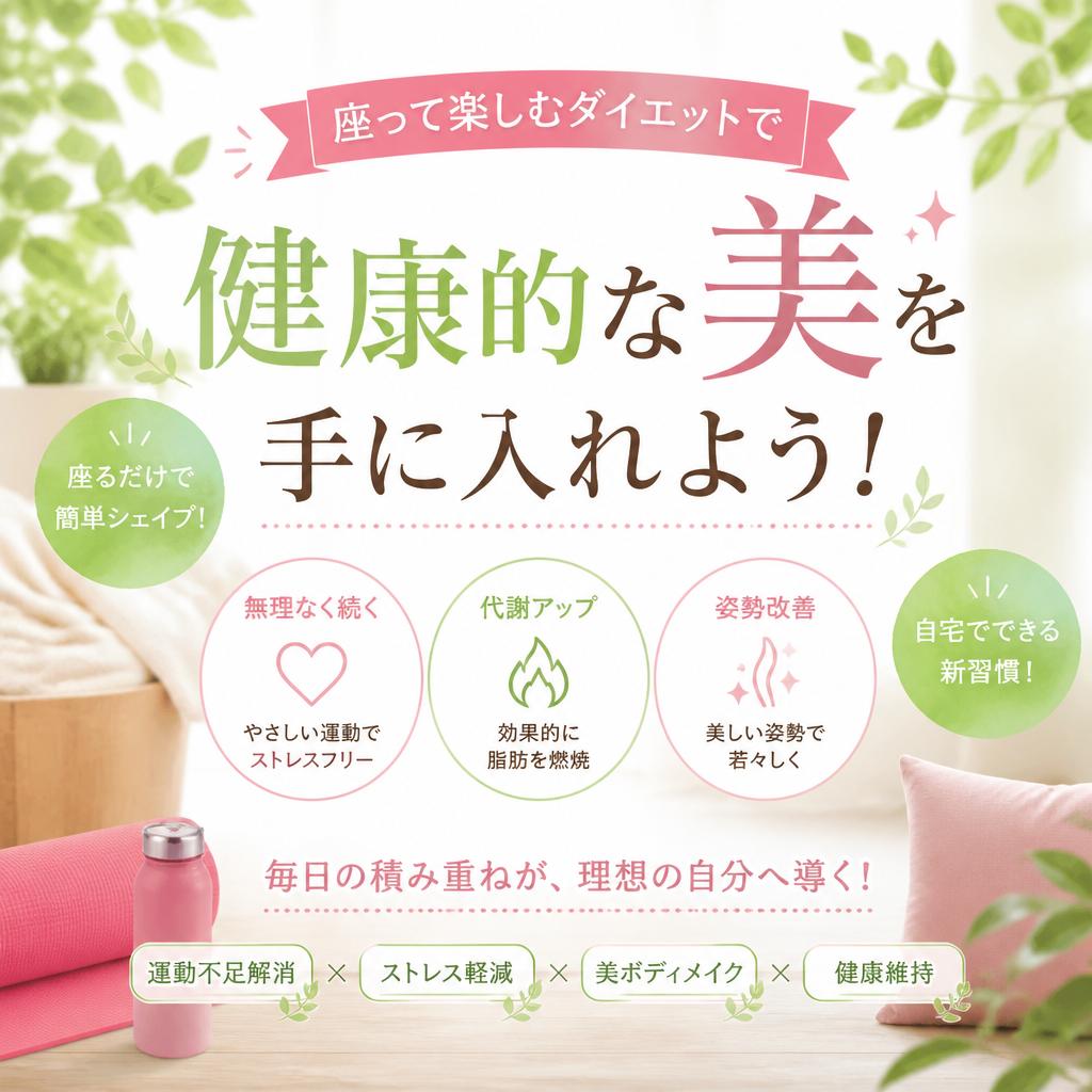 座って楽しむダイエットで健康的な美を手に入れよう！