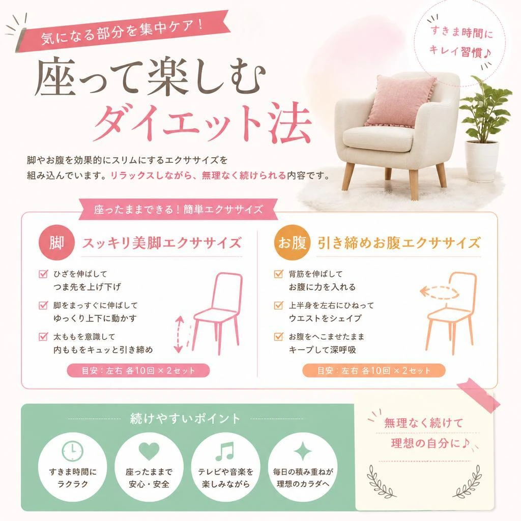 脚瘦せ・お腹瘦せのメソッド