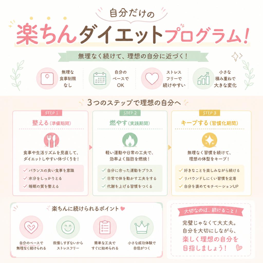 自分だけの楽ちんダイエットプログラム！