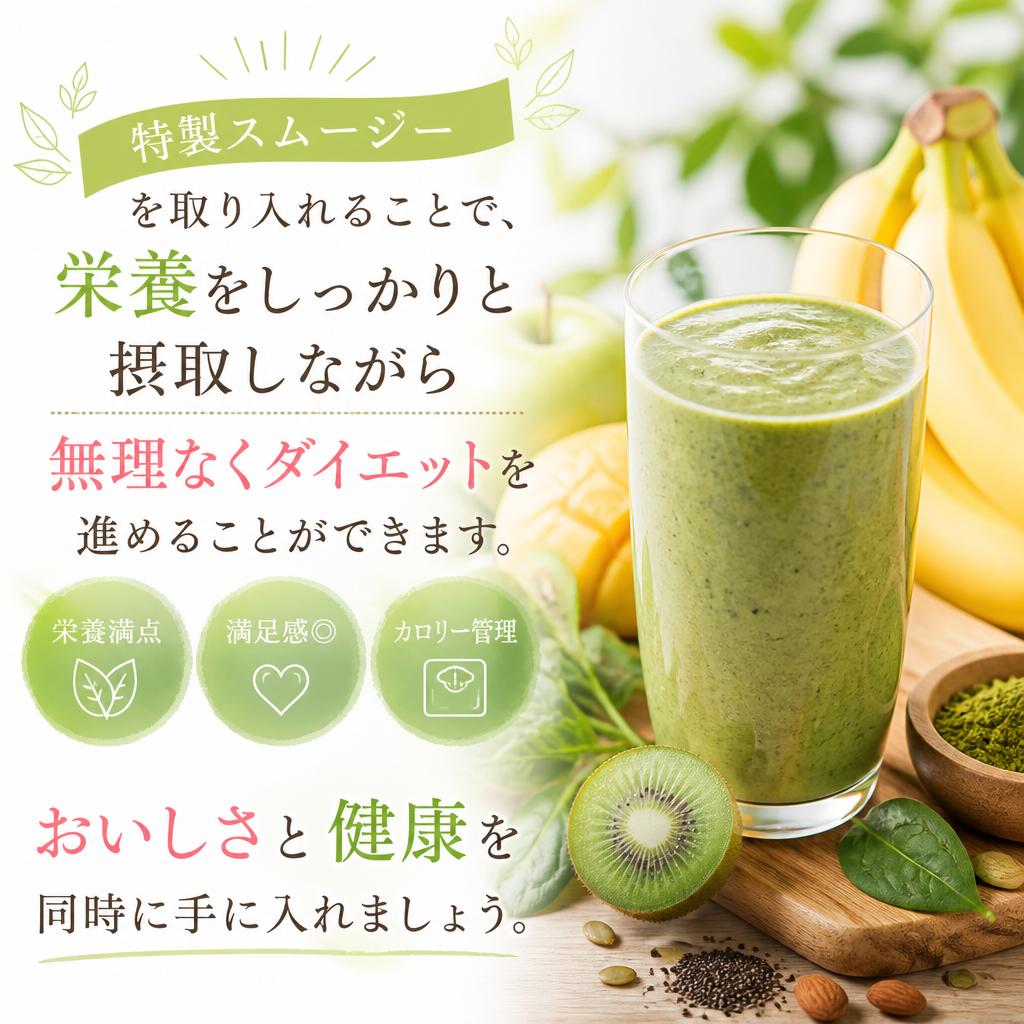 スムージーでおいしく栄養補給