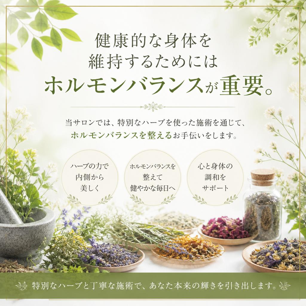 ホルモンバランスを整える