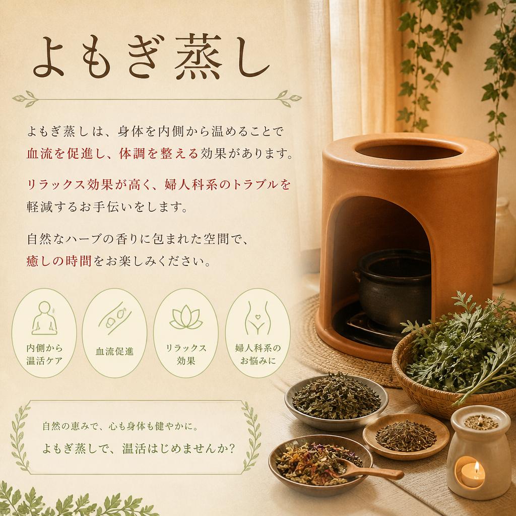 よもぎ蒸しの効果