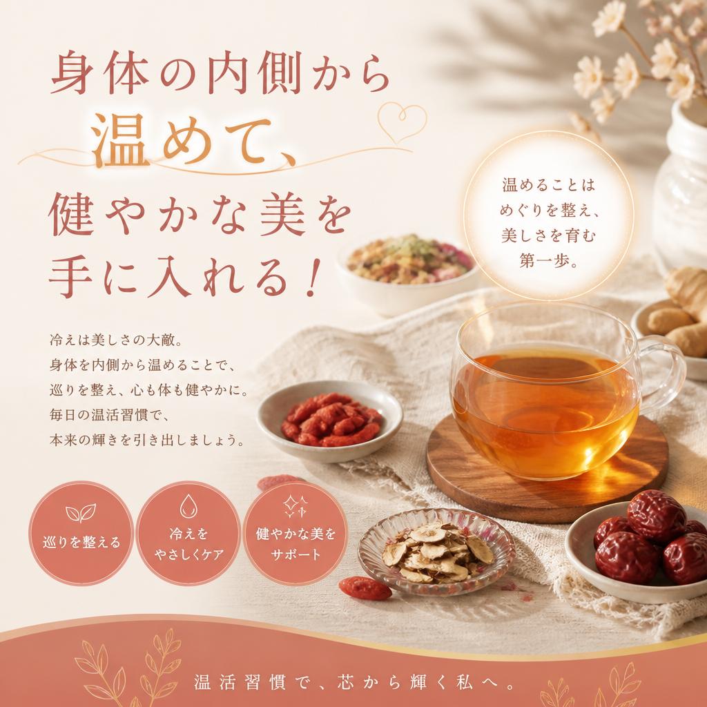 身体の内側から温めて、健やかな美を手に入れる！