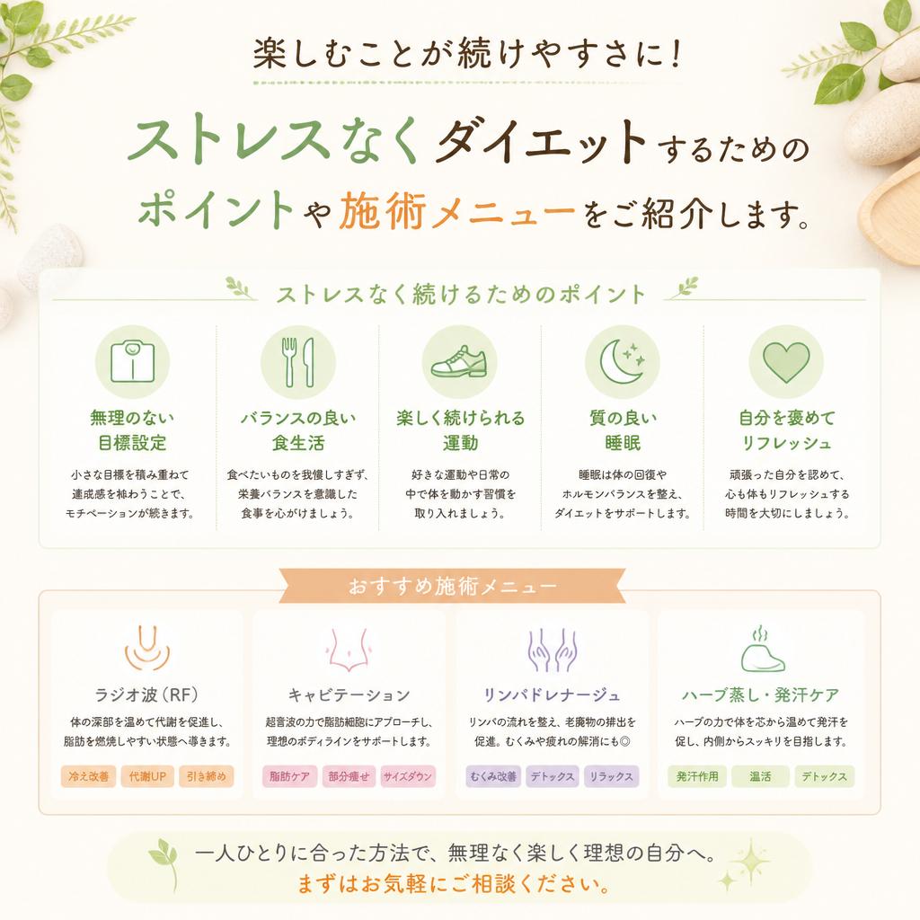 楽痩せダイエットの特徴