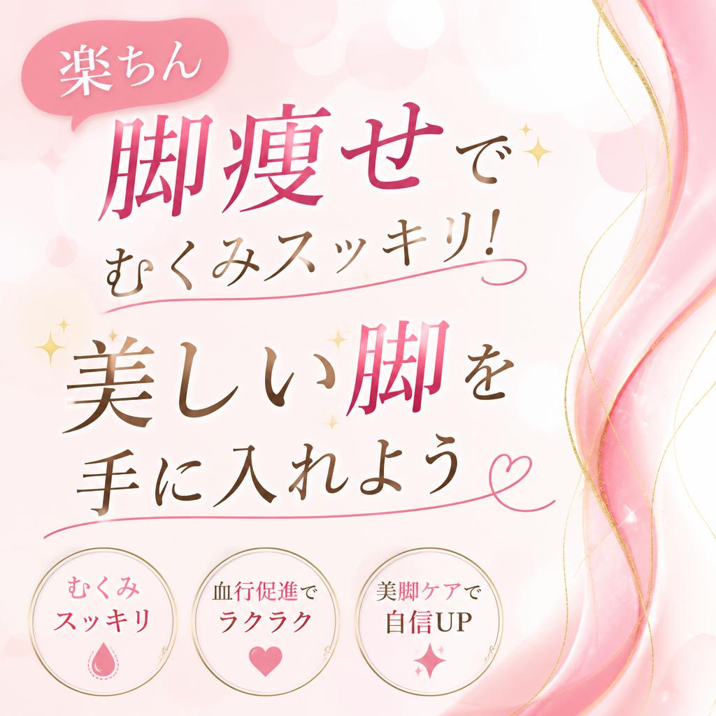 楽ちん脚痩せでむくみスッキリ！美しい脚を手に入れよう