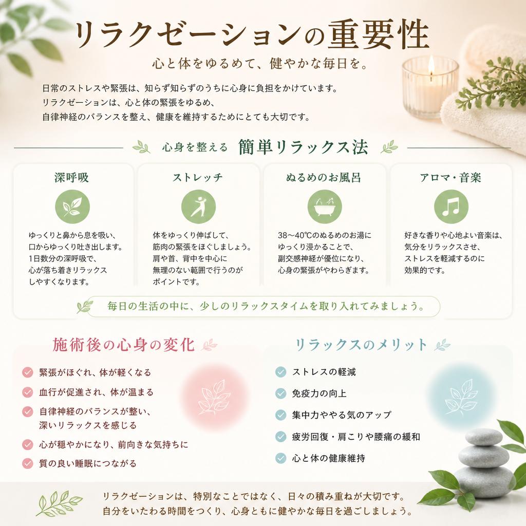 4. リラックス法で心身ともに整える