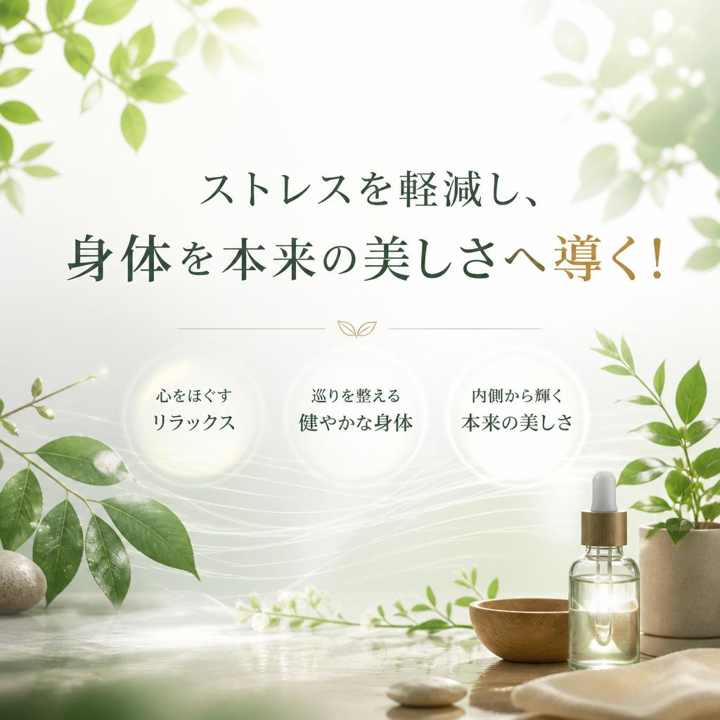 ストレスを軽減し、身体を本来の美しさへ導く！