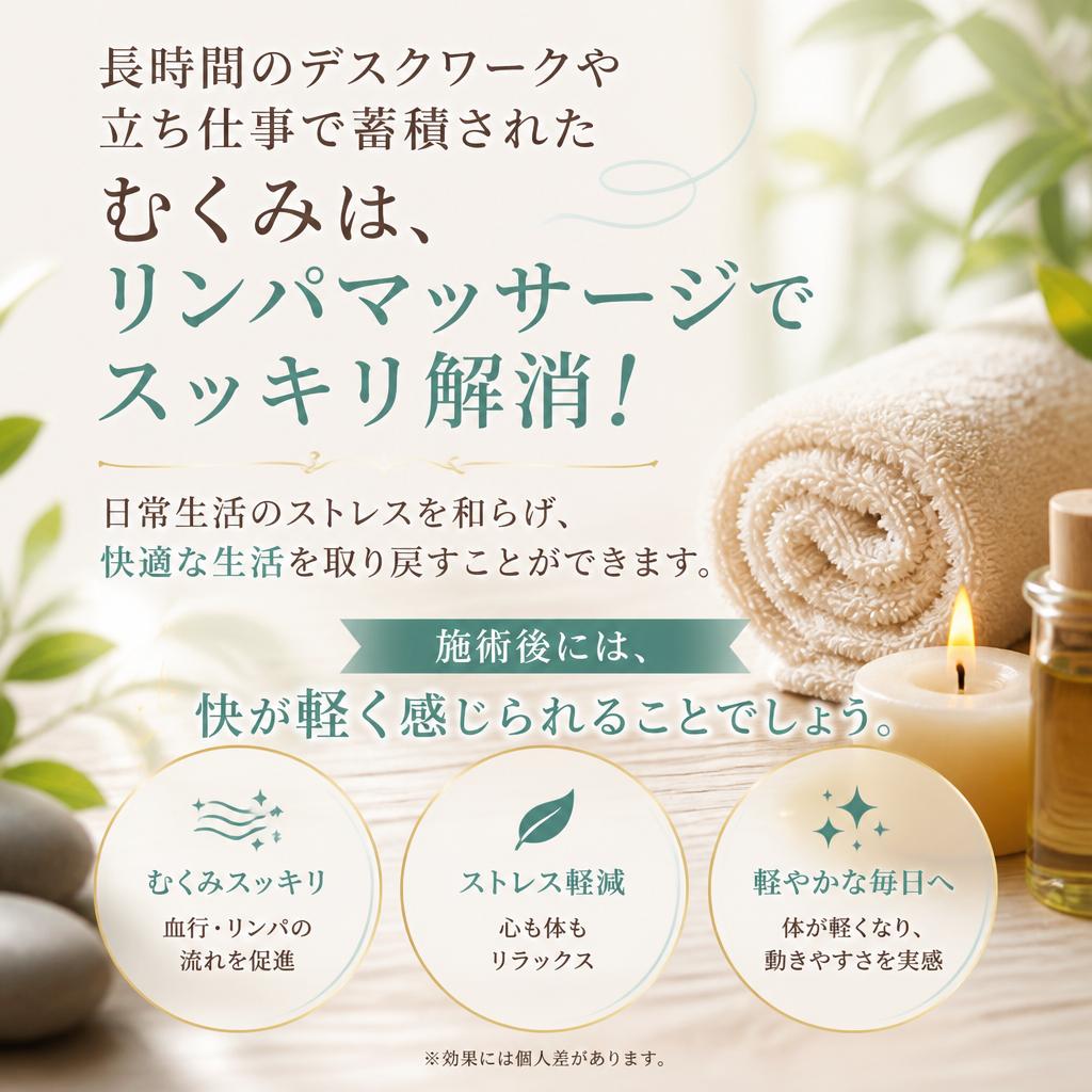 気になるむくみを解消する理由