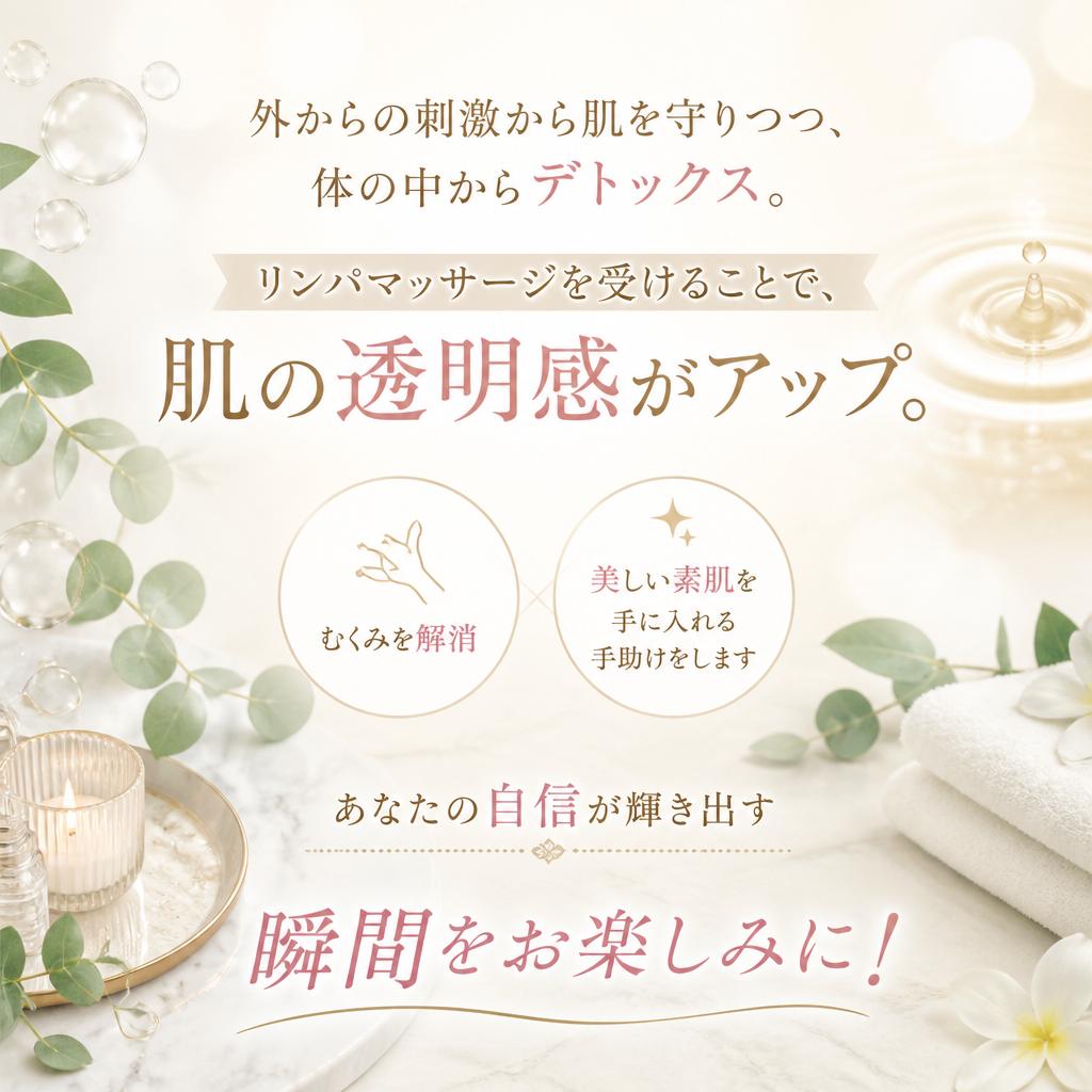デトックス効果で美しい肌へ