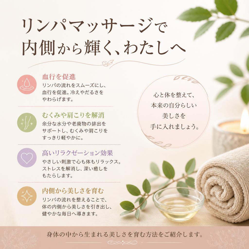 リンパマッサージでリフレッシュ
