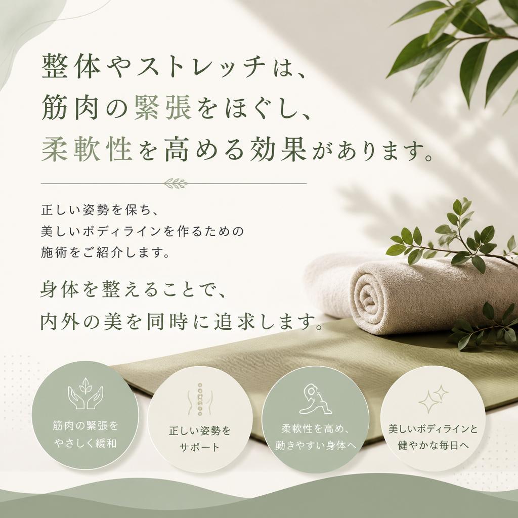 美のための整体とストレッチ