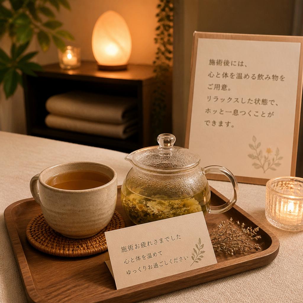 温かい飲み物での心地よいひととき