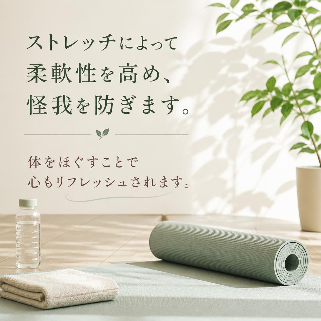 ストレッチで柔軟性を向上