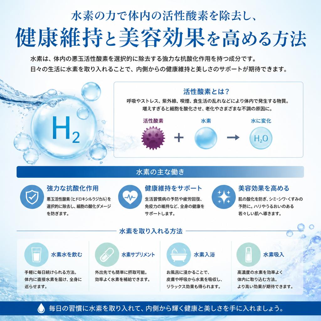 2. 水素吸入で内側からのケアを！