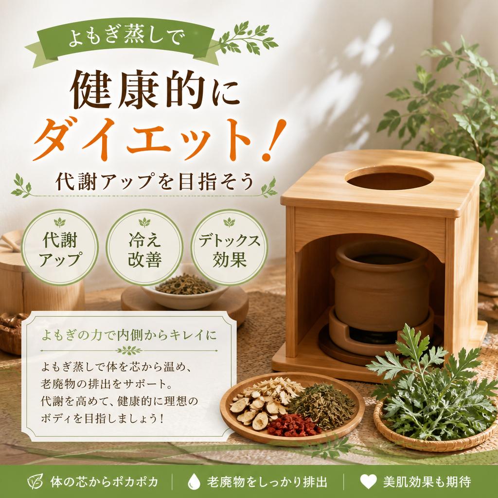 よもぎ蒸しで健康的にダイエット！代謝アップを目指そう